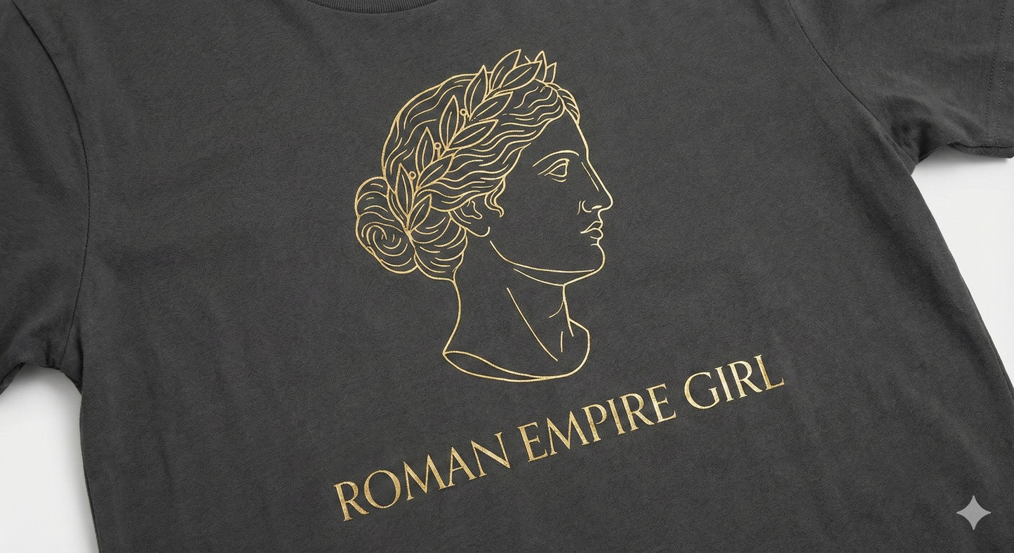 ROMAN EMPIRE GIRL. Premium Organic Shirt Women. - Soft tee. Strong empire.