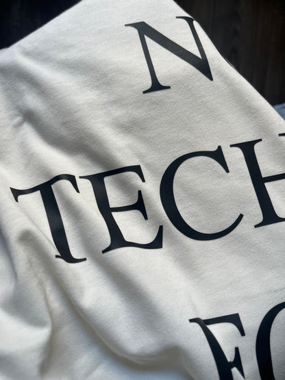 NO TECHNO FOR YOU. Premium Oversized Unisex T-Shirt. - Detoxing from dopamine.