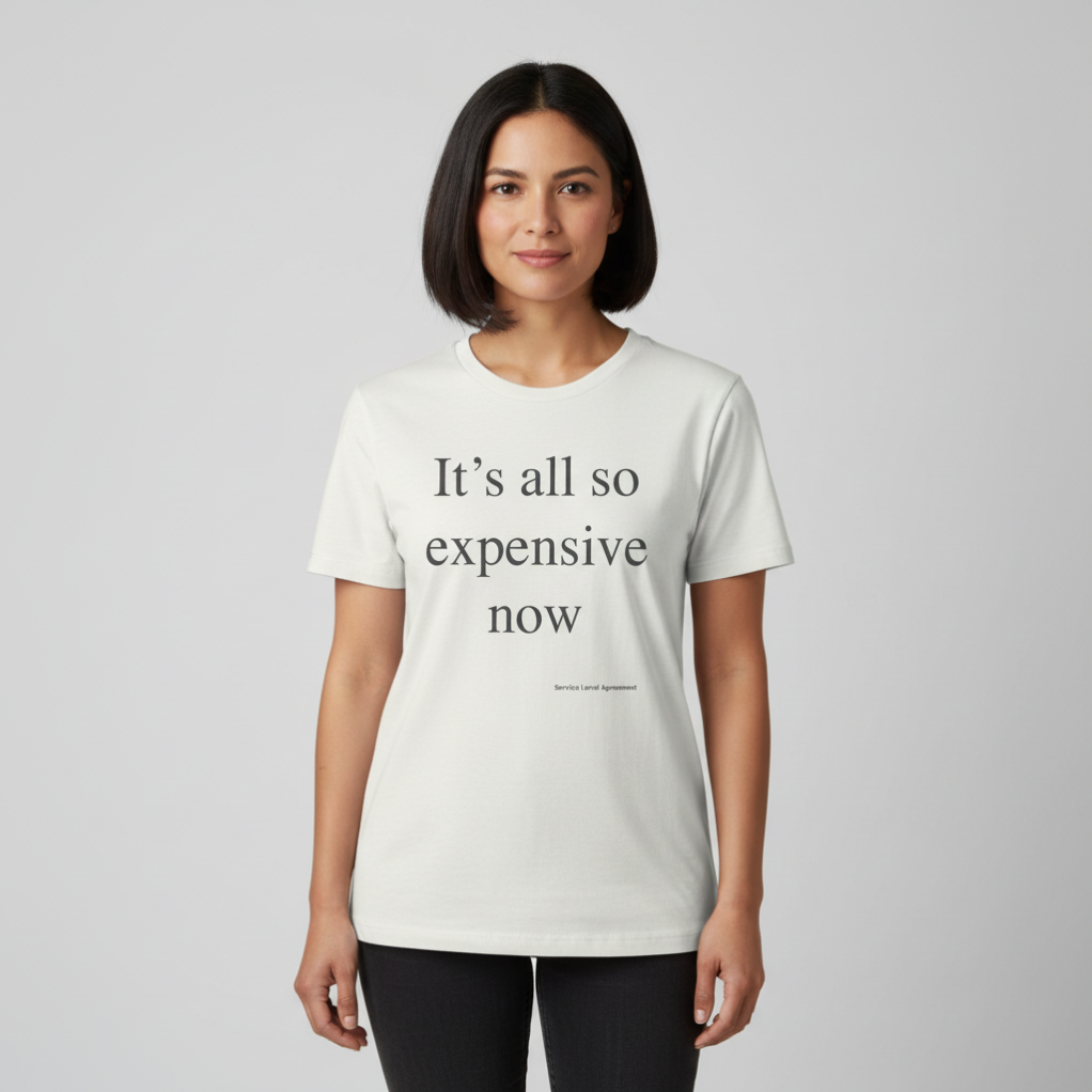 It's all so expensive. Premium Organic Shirt Women. - And dont't cry at the checkout.