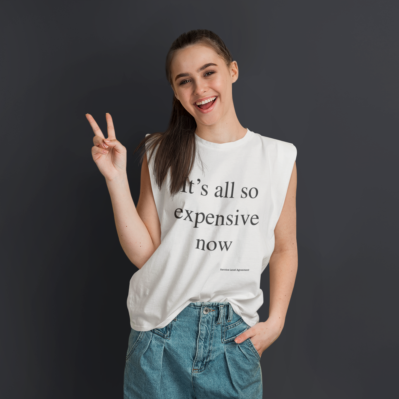 It’s All So Expensive Now. Premium Men's Sleeveless Oversized Tee